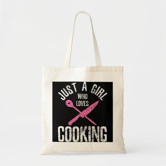 Tote Bag Cuisiner Juste Une Fille Qui Aime Le Chef Cuisine (Devant)