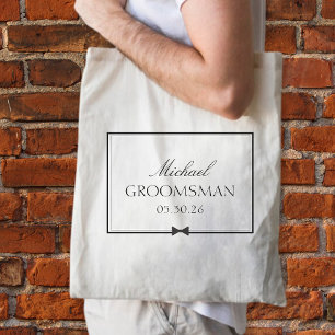 Tote Bag Cuisinier classique personnalisé simple Bowtie