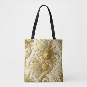 Tote Bag Culte d'or - Baroque Floral gothique