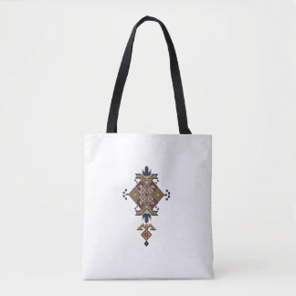 Tote Bag Cultural Mosaic Pattern