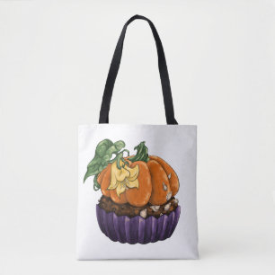 Tote Bag Cupcake Citrouille