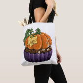 Tote Bag Cupcake Citrouille (De près)