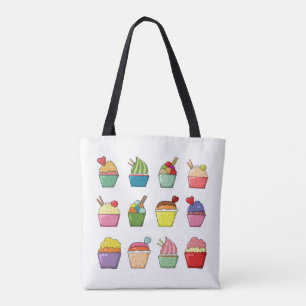 Tote Bag Cupcake Design Fourre-tout, Shoulder Fourre-tout