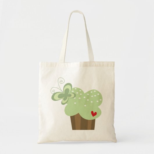 Tote Bag Cupcakes Whimsical Tree Butterflies Sweet Birthday (Devant)