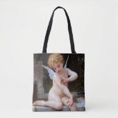 Tote Bag Cupidé avec un papillon, Bouguereau (Devant)