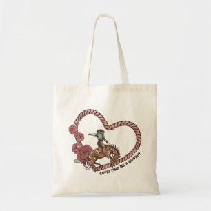 Tote Bag Cupidon Me Trouve Un Cowboy