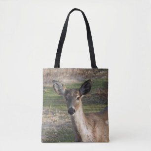 Tote Bag Curieux cerf à queue blanche