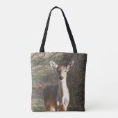 Tote Bag Curieux cerf à queue blanche (Dos)