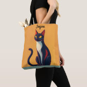 Tote Bag Curieux chat (De près)