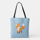 Tote Bag Curieux Little Fox Blue (Dos)