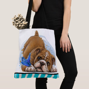 Tote Bag Curious Bulldog Teacher Fourre-tout - Voir retour!