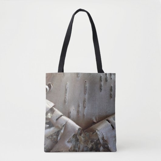 Tote Bag Curly Birch Bark Tree Rustic (Devant)
