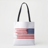 Tote Bag Custom American USA Flag (Devant)