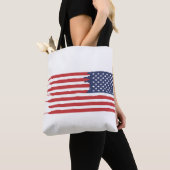 Tote Bag Custom American USA Flag (De près)
