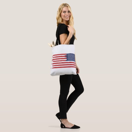 Tote Bag Custom American USA Flag (Sur le modèle)