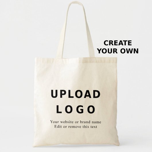 Tote Bag Custom Business Logo & Text – Editable Template