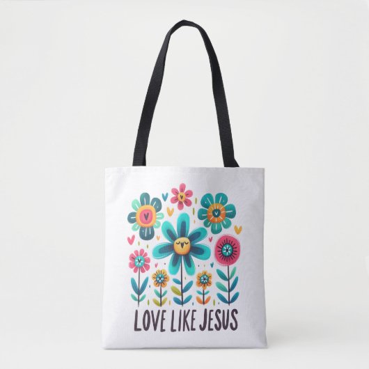 Tote Bag Custom Christian Love Like Jesus (Devant)