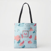 Tote Bag Custom Cute Retro Hip 1980's Mosaic Motif (Devant)
