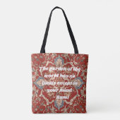 Tote Bag Custom Elegant Carrelage Motif Cadeaux iraniens po (Dos)