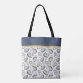 Tote Bag Custom Elegant Marine Oysters (Dos)