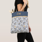 Tote Bag Custom Elegant Marine Oysters (De près)