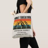 Tote Bag Custom Family Vacation Mountains Randonnée Camping (De près)