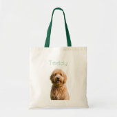Tote Bag Custom Golden Doodle Photo Personalized Name (Devant)