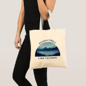 Tote Bag Custom Lake House Famille Réunion Vacances d'été (Devant (produit))