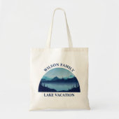Tote Bag Custom Lake House Famille Réunion Vacances d'été (Devant)