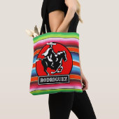 Tote Bag CUSTOM NAME Charro Horse Spanish Mexican Serape (De près)
