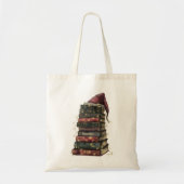 Tote Bag Custom Name Christmas Holiday Books (Devant)