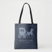 Tote Bag Custom Name & Text Mackinac Island (Devant)