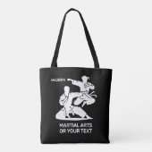 Tote Bag Custom Name & Text Martial Arts (Dos)