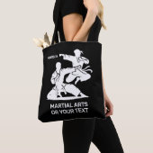 Tote Bag Custom Name & Text Martial Arts (De près)