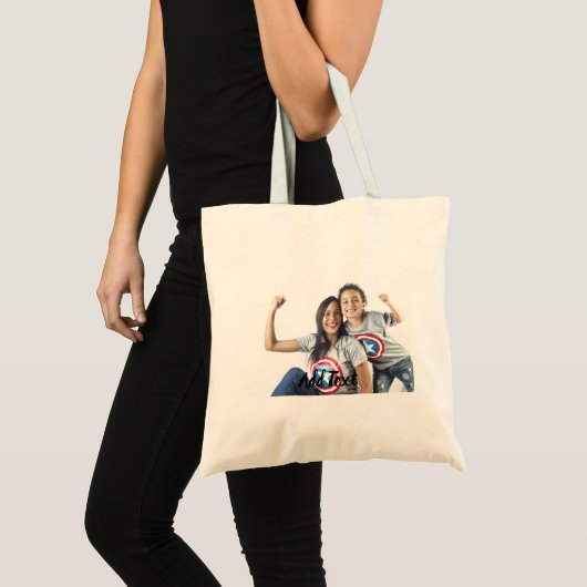 Tote Bag Custom Photo and Text. (Devant (produit))