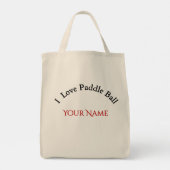 Tote Bag Custom Photo Head Padel/Pickleball Player Caricatu (Dos)