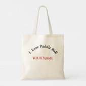 Tote Bag Custom Photo Head Padel/Pickleball Player Caricatu (Dos)