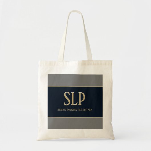 Tote Bag Custom SLP (orthophoniste) fourre-tout (Devant)