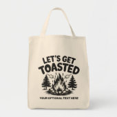 Tote Bag Custom Text Camping (Devant)