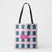Tote Bag Custom Tropical Turtle Floral Pattern Seamless  (Devant)