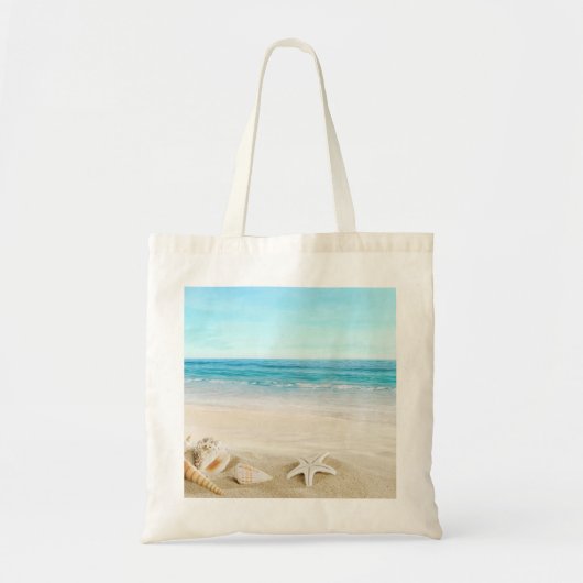 Tote Bag Custom Two-Sided Photo Personalized Beach Modern (Devant)
