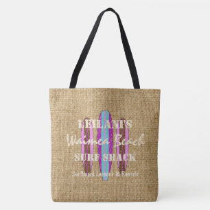 Tote Bag Customise des signes du surf Monogram Hawaiian Bea