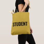 Tote Bag Customizable STUDENT Text Statement (De près)