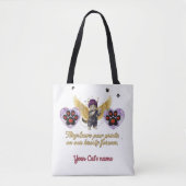Tote Bag Customize Cat Name  (Devant)