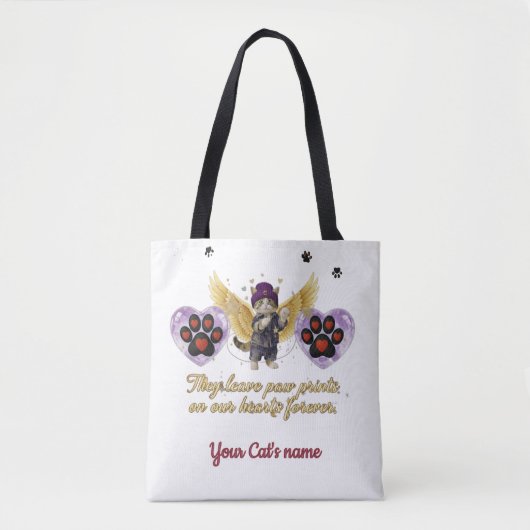Tote Bag Customize Cat Name (Devant)