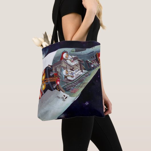 Tote Bag Cutaway Un Appareil Spacecraft Gemini À Deux Perso (De près)
