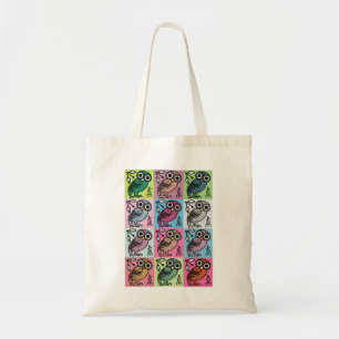 Tote Bag Cute Athenian Owl Pop Art