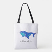Tote Bag Cute baleine personnalisée (Dos)