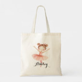 Tote Bag Cute Ballerina Personalized girl bag for dancers (Dos)