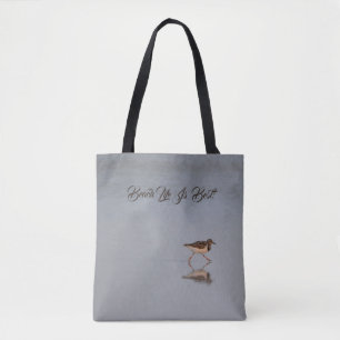 Tote Bag Cute Beach Life Citation Oiseau Nature Photo Moder